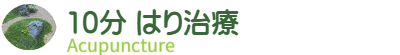 10分鍼治療